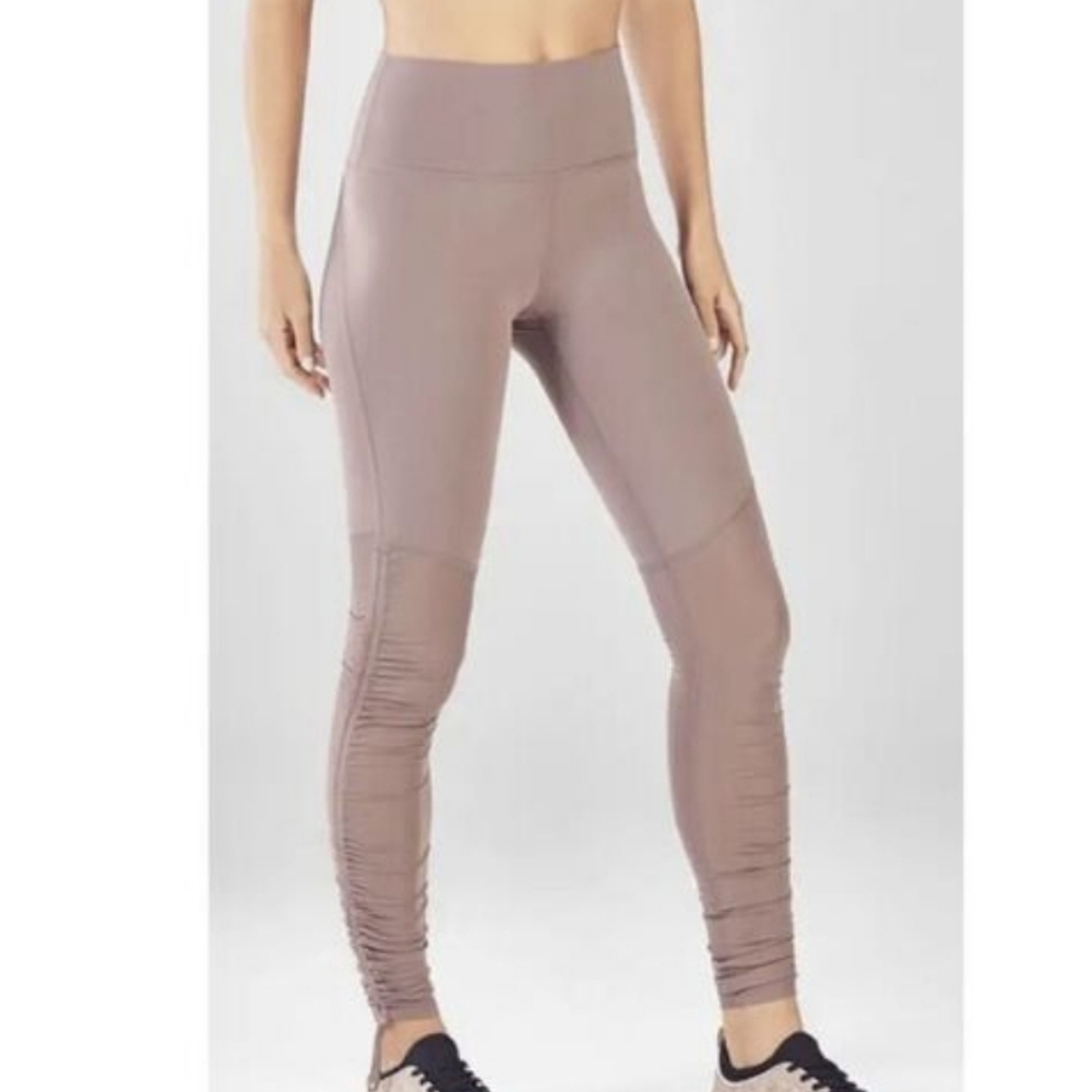 Fabletics Mauve Cashel Foldover PureLuxe Leggings